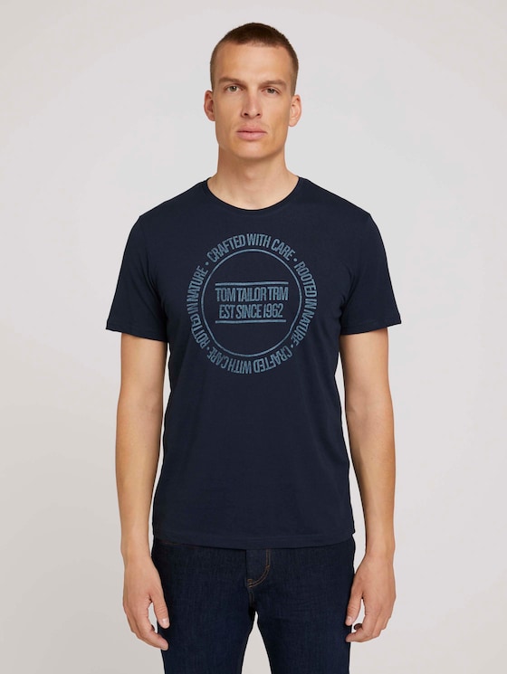 T-shirt met print - Mannen - Sky Captain Blue T-shirt met print - Mannen - Sky Captain Blue - 1 - TOM TAILOR