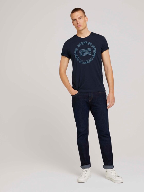 T-shirt met print - Mannen - Sky Captain Blue T-shirt met print - Mannen - Sky Captain Blue - 3 - TOM TAILOR