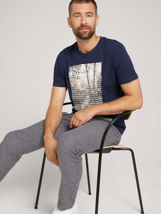 T-Shirt mit Fotoprint aus Bio-Baumwolle - Männer - Sky Captain Blue T-Shirt mit Fotoprint aus Bio-Baumwolle - Männer - Sky Captain Blue - 5 - TOM TAILOR