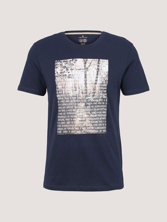 T-Shirt mit Fotoprint aus Bio-Baumwolle - Männer - Sky Captain Blue T-Shirt mit Fotoprint aus Bio-Baumwolle - Männer - Sky Captain Blue - 7 - TOM TAILOR