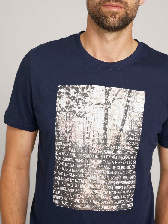 T-Shirt mit Fotoprint aus Bio-Baumwolle - Männer - Sky Captain Blue T-Shirt mit Fotoprint aus Bio-Baumwolle - Männer - Sky Captain Blue - 9 - TOM TAILOR