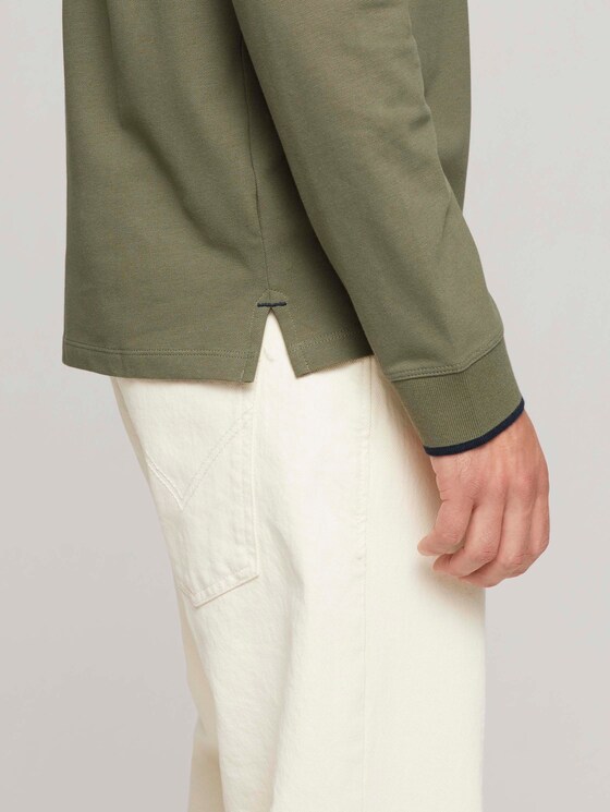Polo Langarmshirt - Männer - Oak Leaf Green Polo Langarmshirt - Männer - Oak Leaf Green - 9 - TOM TAILOR