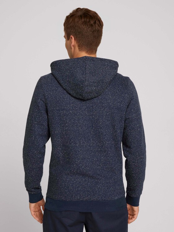 gestreifter Hoodie - Männer - navy offwhite inject stripe gestreifter Hoodie - Männer - navy offwhite inject stripe - 2 - TOM TAILOR