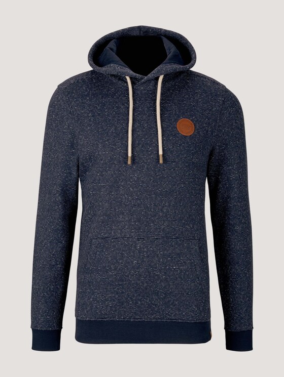 gestreifter Hoodie - Männer - navy offwhite inject stripe gestreifter Hoodie - Männer - navy offwhite inject stripe - 7 - TOM TAILOR