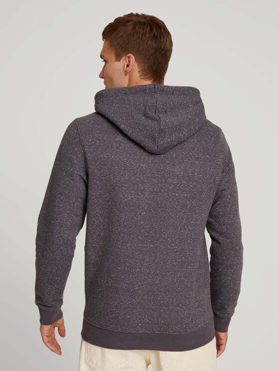 gestreifter Hoodie - Männer - cyber grey inject stripe gestreifter Hoodie - Männer - cyber grey inject stripe - 2 - TOM TAILOR