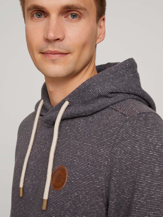 gestreifter Hoodie - Männer - cyber grey inject stripe gestreifter Hoodie - Männer - cyber grey inject stripe - 9 - TOM TAILOR