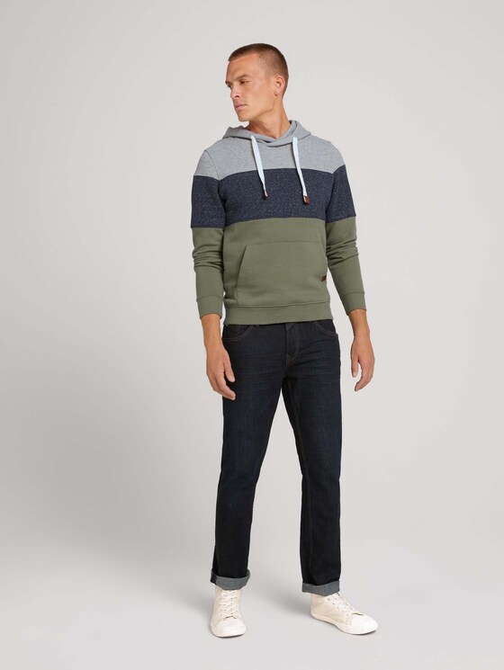 Gestreepte hoodie - Mannen - Oak Leaf Green Gestreepte hoodie - Mannen - Oak Leaf Green - 3 - TOM TAILOR