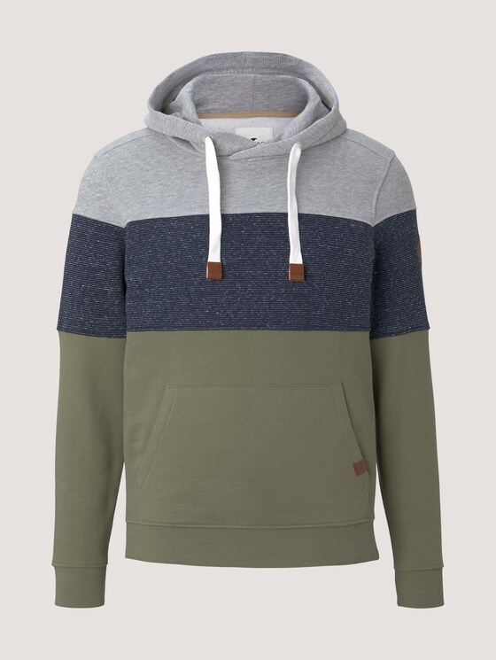 Gestreepte hoodie - Mannen - Oak Leaf Green Gestreepte hoodie - Mannen - Oak Leaf Green - 7 - TOM TAILOR
