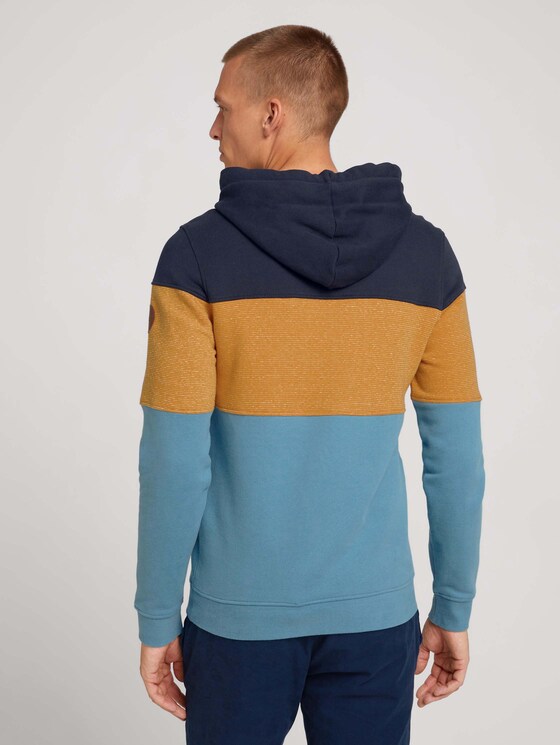 gestreifter Hoodie - Männer - smokey aqua gestreifter Hoodie - Männer - smokey aqua - 2 - TOM TAILOR