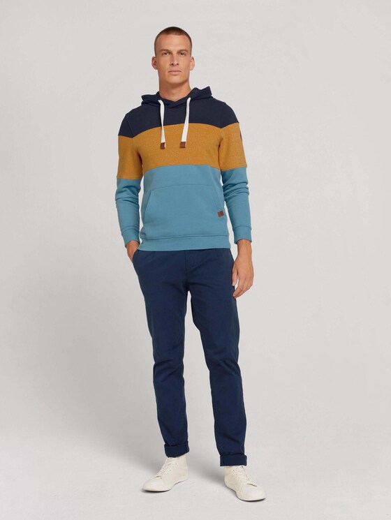 gestreifter Hoodie - Männer - smokey aqua gestreifter Hoodie - Männer - smokey aqua - 3 - TOM TAILOR