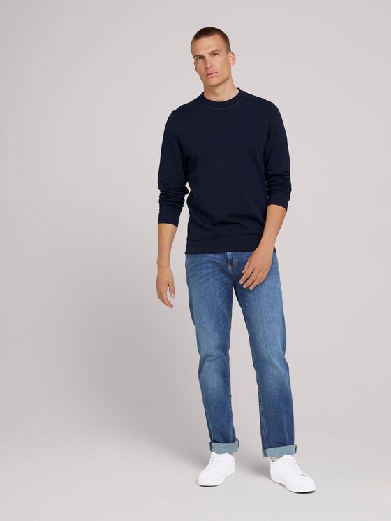 basic sweatshirt - Mannen - Sky Captain Blue basic sweatshirt - Mannen - Sky Captain Blue - 3 - TOM TAILOR