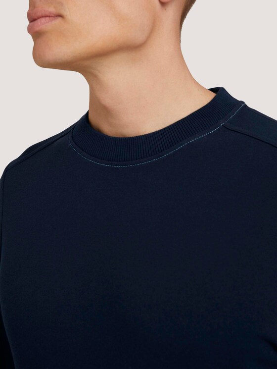 basic sweatshirt - Mannen - Sky Captain Blue basic sweatshirt - Mannen - Sky Captain Blue - 9 - TOM TAILOR