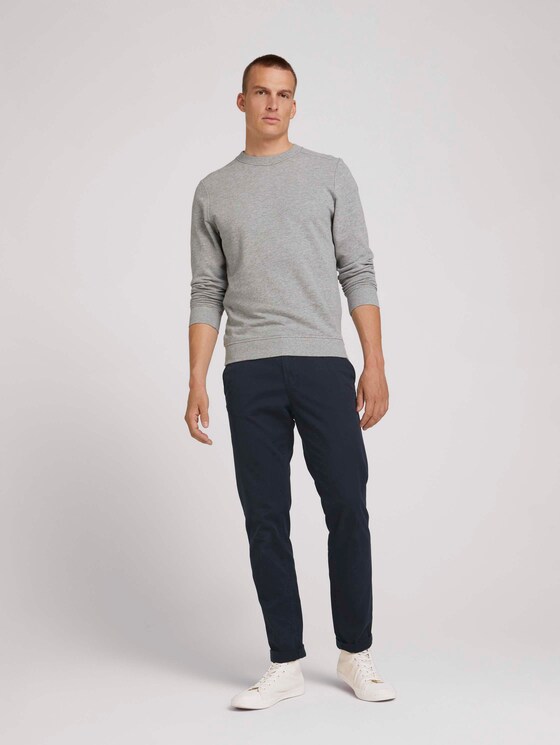 Basic Sweatshirt - Männer - Middle Grey Melange Basic Sweatshirt - Männer - Middle Grey Melange - 3 - TOM TAILOR