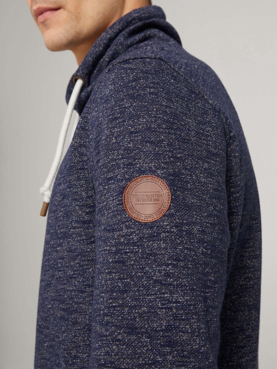 sweater met wikkelkraag - Mannen - sky navy multi grindle sweater met wikkelkraag - Mannen - sky navy multi grindle - 9 - TOM TAILOR