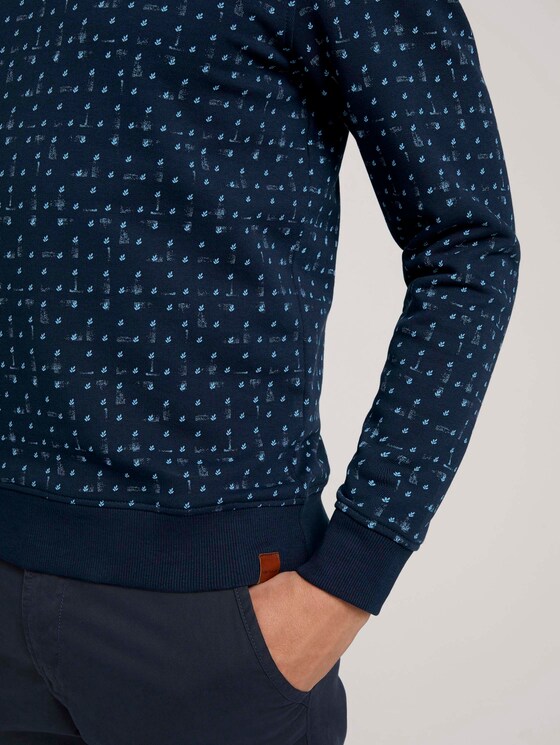 sweatshirt met patroon - Mannen - sky navy corn design sweatshirt met patroon - Mannen - sky navy corn design - 9 - TOM TAILOR