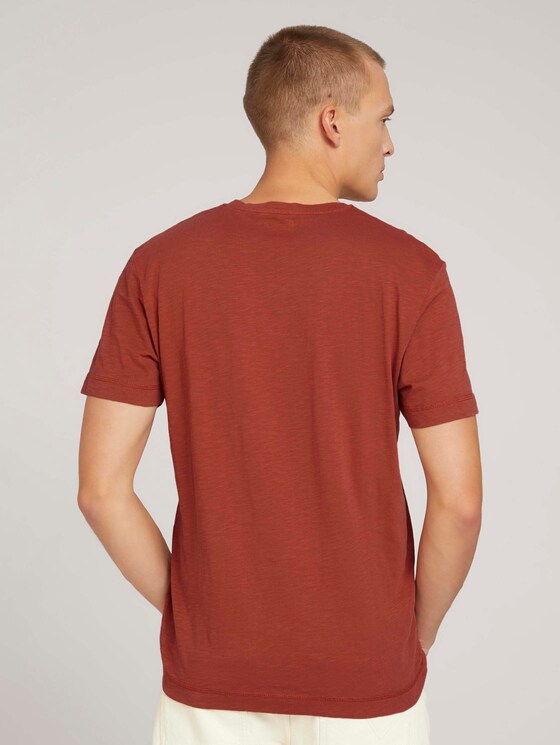 T-Shirt mit Print - Männer - chili oil red T-Shirt mit Print - Männer - chili oil red - 2 - TOM TAILOR