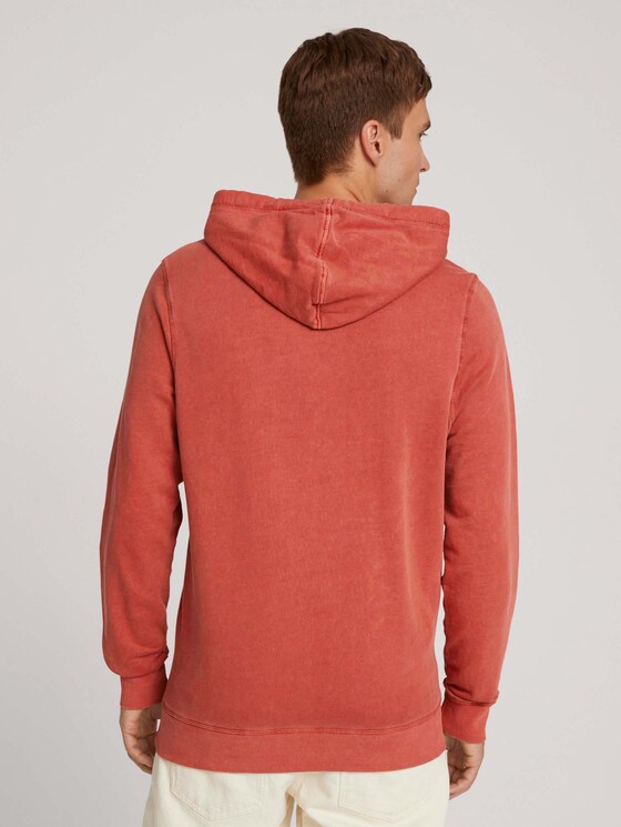 Hoodie mit Print - Männer - chili oil red Hoodie mit Print - Männer - chili oil red - 2 - TOM TAILOR