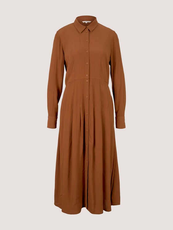 Midi Hemdkleid - Frauen - amber brown Midi Hemdkleid - Frauen - amber brown - 7 - TOM TAILOR Denim