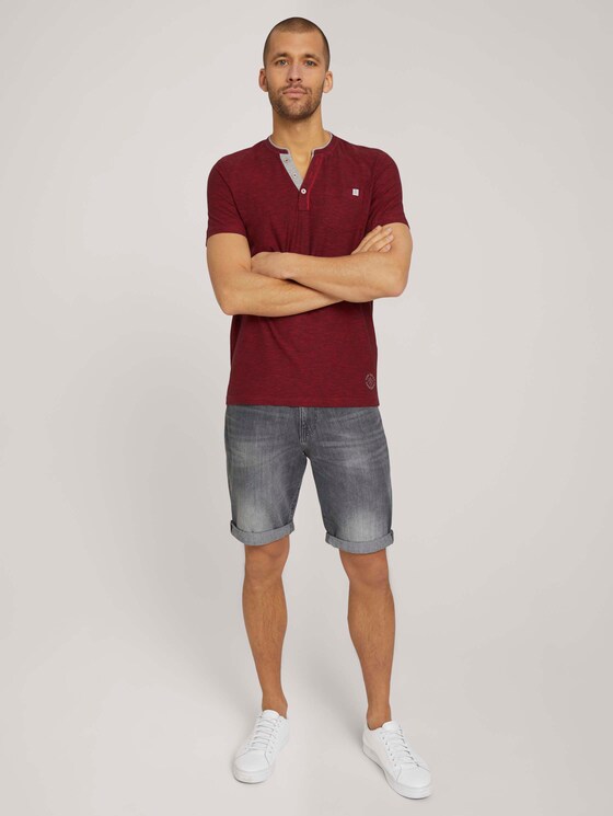 Doppelpack T-Shirt mit Streifen - Männer - cyber grey yarndye stripe Doppelpack T-Shirt mit Streifen - Männer - cyber grey yarndye stripe - 3 - TOM TAILOR