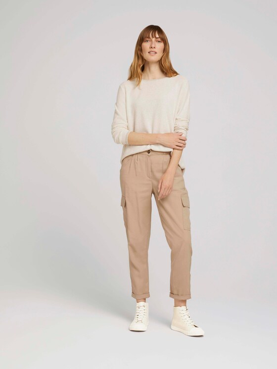 Gebreide trui met glitterdetails - Vrouwen - smooth light sand melange Gebreide trui met glitterdetails - Vrouwen - smooth light sand melange - 3 - TOM TAILOR