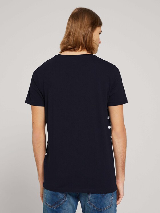 gestreiftes T-Shirt - Männer - Sky Captain Blue gestreiftes T-Shirt - Männer - Sky Captain Blue - 2 - TOM TAILOR Denim
