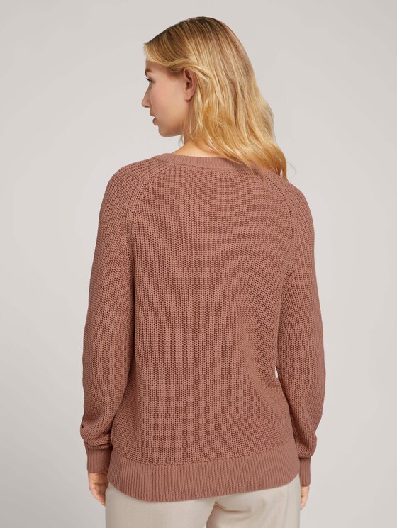 Pullover mit Bio-Baumwolle - Frauen - clay rose Pullover mit Bio-Baumwolle - Frauen - clay rose - 2 - TOM TAILOR Denim