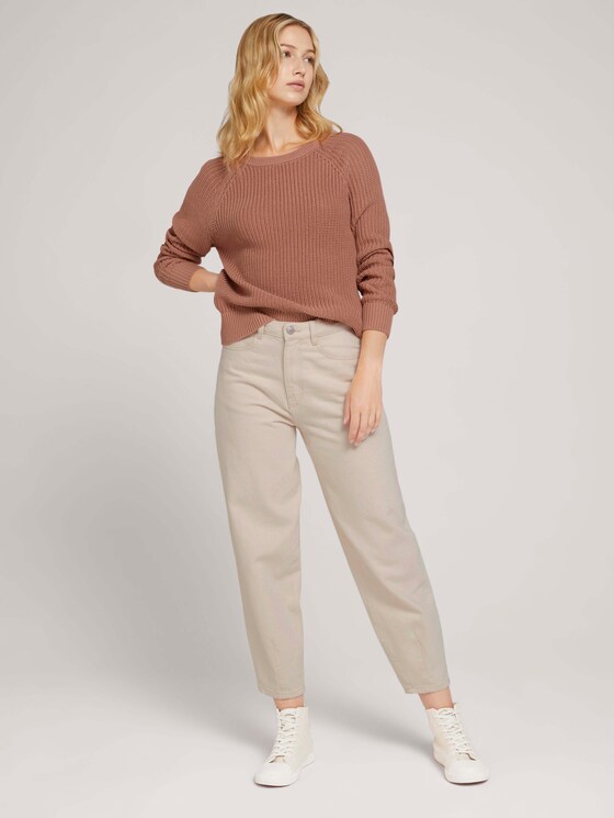 Pullover mit Bio-Baumwolle - Frauen - clay rose Pullover mit Bio-Baumwolle - Frauen - clay rose - 3 - TOM TAILOR Denim