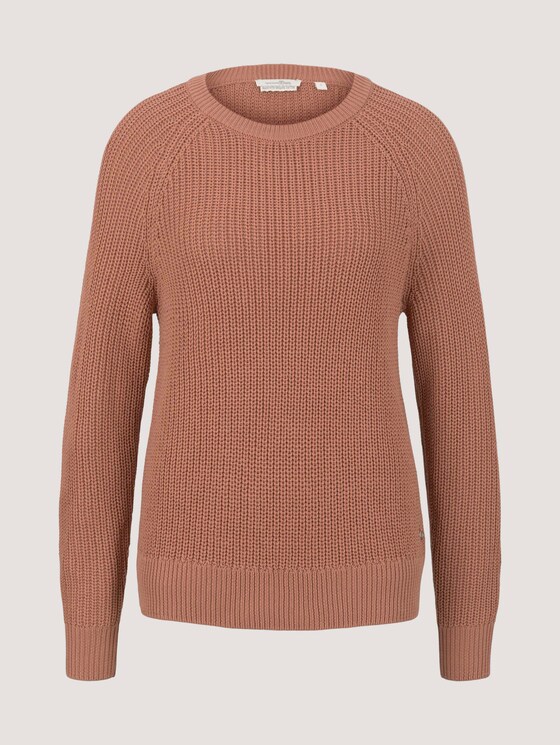 Pullover mit Bio-Baumwolle - Frauen - clay rose Pullover mit Bio-Baumwolle - Frauen - clay rose - 7 - TOM TAILOR Denim
