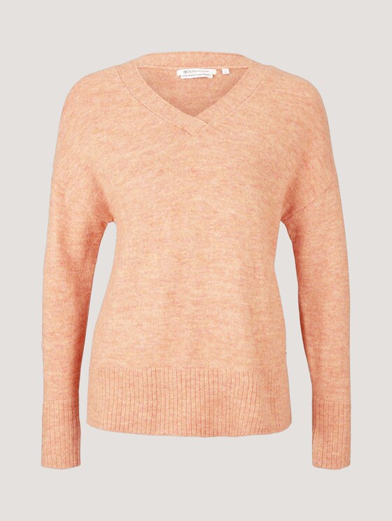 Pullover mit recyceltem Polyester - Frauen - clay rose melange Pullover mit recyceltem Polyester - Frauen - clay rose melange - 7 - TOM TAILOR Denim