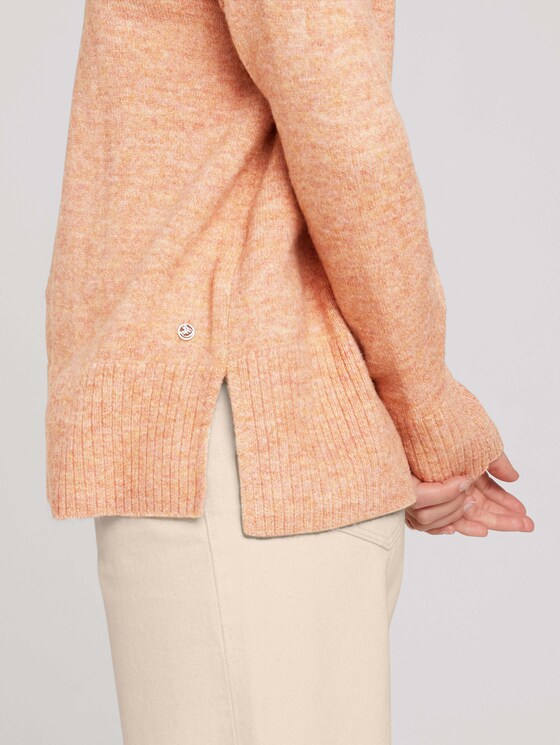Pullover mit recyceltem Polyester - Frauen - clay rose melange Pullover mit recyceltem Polyester - Frauen - clay rose melange - 9 - TOM TAILOR Denim