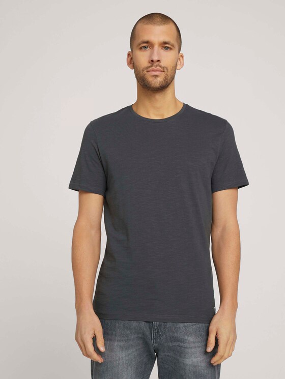 Basic T-Shirt - Männer - Tarmac Grey Basic T-Shirt - Männer - Tarmac Grey - 1 - TOM TAILOR