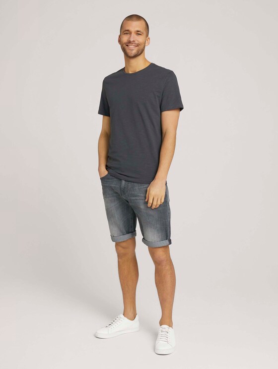 Basic T-Shirt - Männer - Tarmac Grey Basic T-Shirt - Männer - Tarmac Grey - 3 - TOM TAILOR
