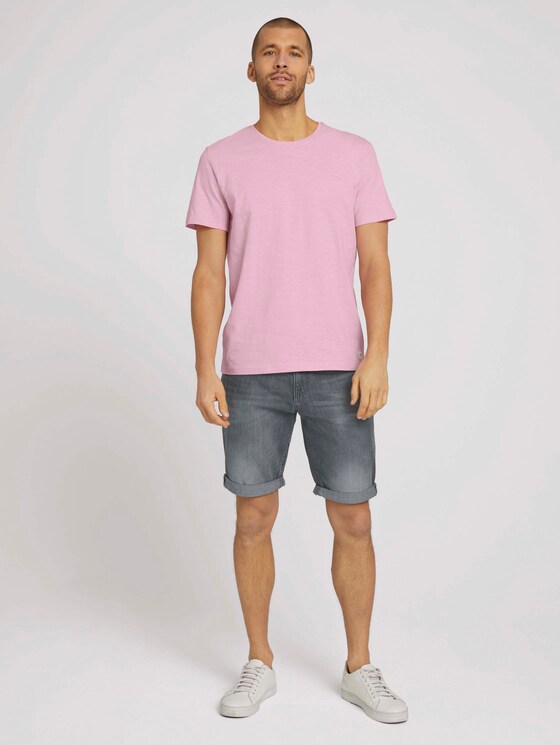 Basic T-Shirt - Männer - Soft Pink Basic T-Shirt - Männer - Soft Pink - 3 - TOM TAILOR