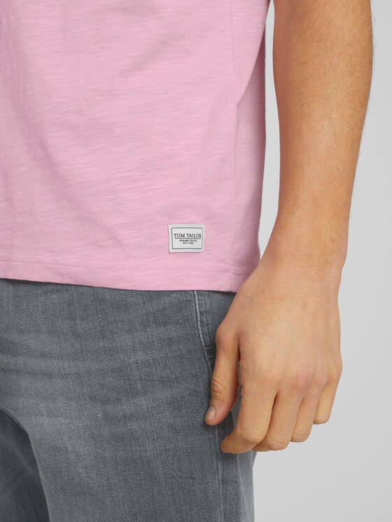 Basic T-Shirt - Männer - Soft Pink Basic T-Shirt - Männer - Soft Pink - 9 - TOM TAILOR
