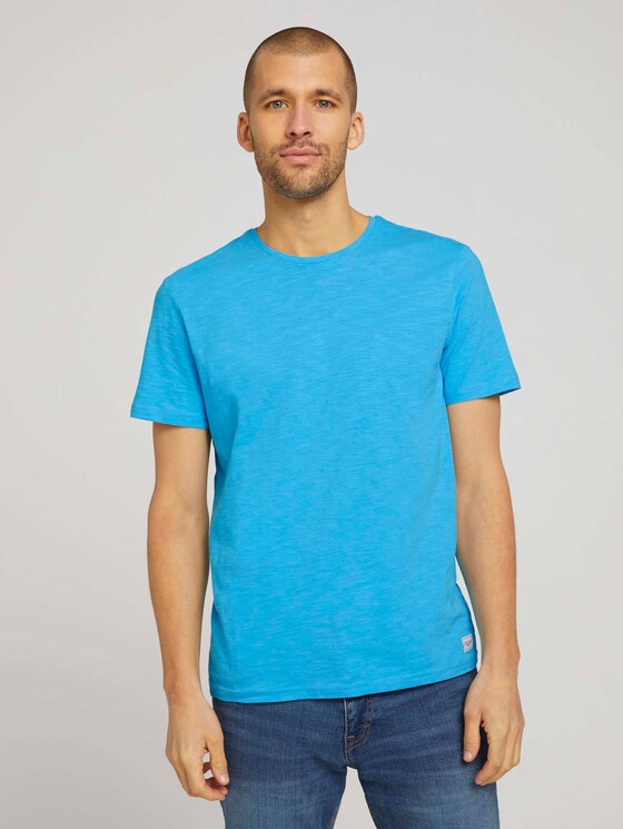 Basic T-Shirt - Männer - aquarius turquoise Basic T-Shirt - Männer - aquarius turquoise - 1 - TOM TAILOR