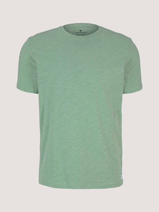 Basic T-Shirt - Männer - light mint green Basic T-Shirt - Männer - light mint green - 7 - TOM TAILOR