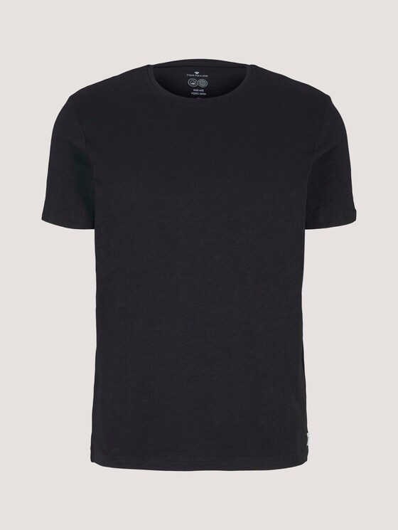 Basic T-Shirt - Männer - Black Basic T-Shirt - Männer - Black - 7 - TOM TAILOR