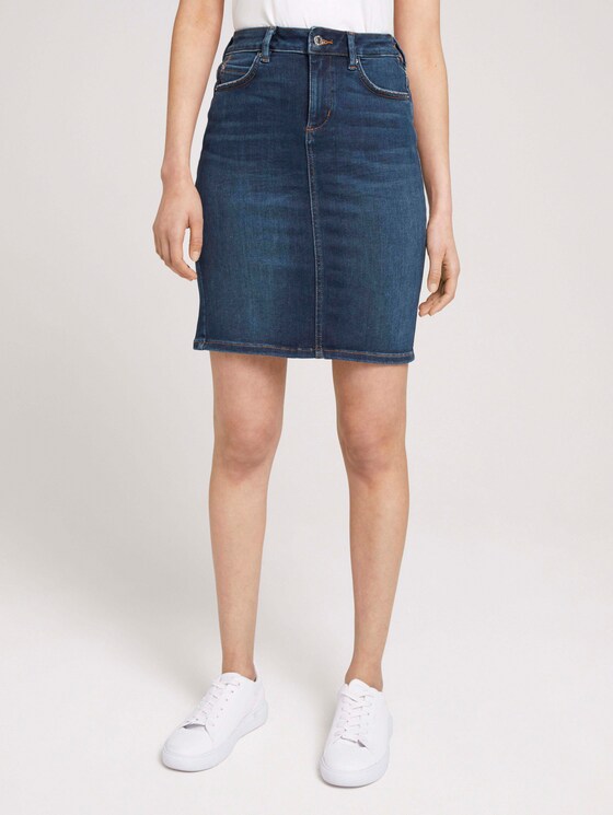Denim skirt - Women - dark stone wash denim Denim skirt - Women - dark stone wash denim - 1 - TOM TAILOR