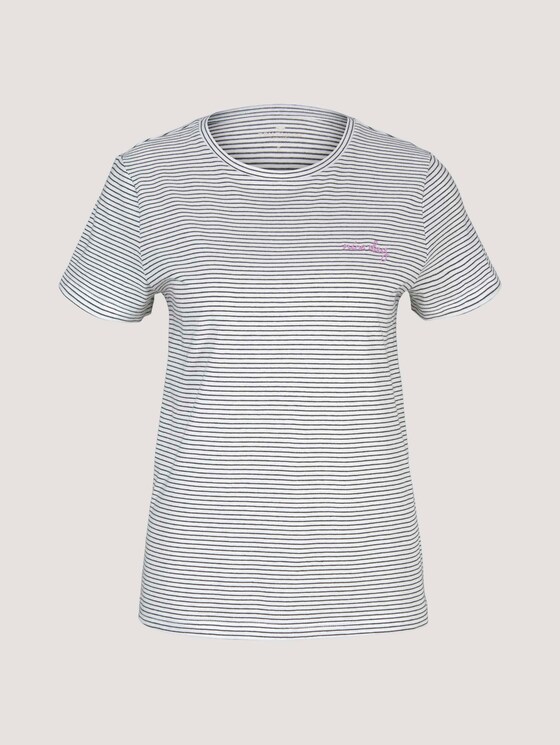gestreiftes T-Shirt - Frauen - all blue stripe design gestreiftes T-Shirt - Frauen - all blue stripe design - 7 - TOM TAILOR