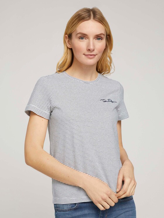 Doppelpack T-Shirt mit Bio-Baumwolle - Frauen - Sky Captain Blue Doppelpack T-Shirt mit Bio-Baumwolle - Frauen - Sky Captain Blue - 1 - TOM TAILOR