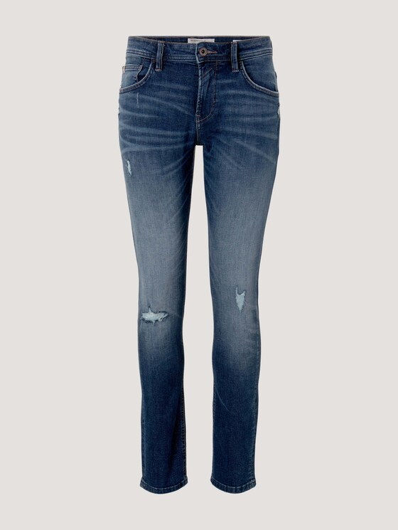 Slim Piers Jeans mit Bio-Baumwolle - Männer - Used Dark Stone Blue Denim Slim Piers Jeans mit Bio-Baumwolle - Männer - Used Dark Stone Blue Denim - 7 - TOM TAILOR Denim
