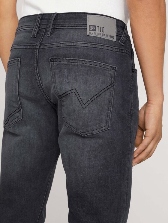 Slim Piers Jeans mit Bio-Baumwolle - Männer - used mid stone black denim Slim Piers Jeans mit Bio-Baumwolle - Männer - used mid stone black denim - 10 - TOM TAILOR Denim
