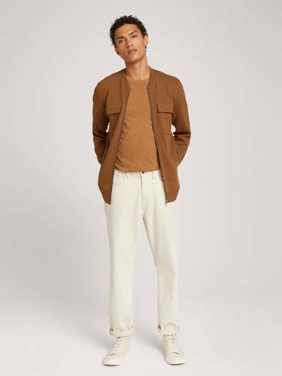 bomber jacket with chest pockets - Men - deep cognac bomber jacket with chest pockets - Men - deep cognac - 3 - TOM TAILOR Denim
