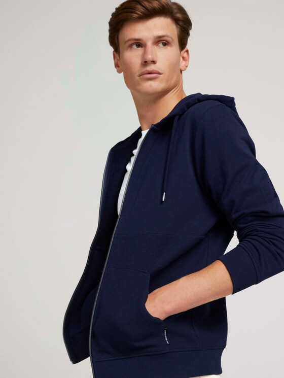 strukturierter Hoodie - Männer - Sky Captain Blue strukturierter Hoodie - Männer - Sky Captain Blue - 5 - TOM TAILOR Denim