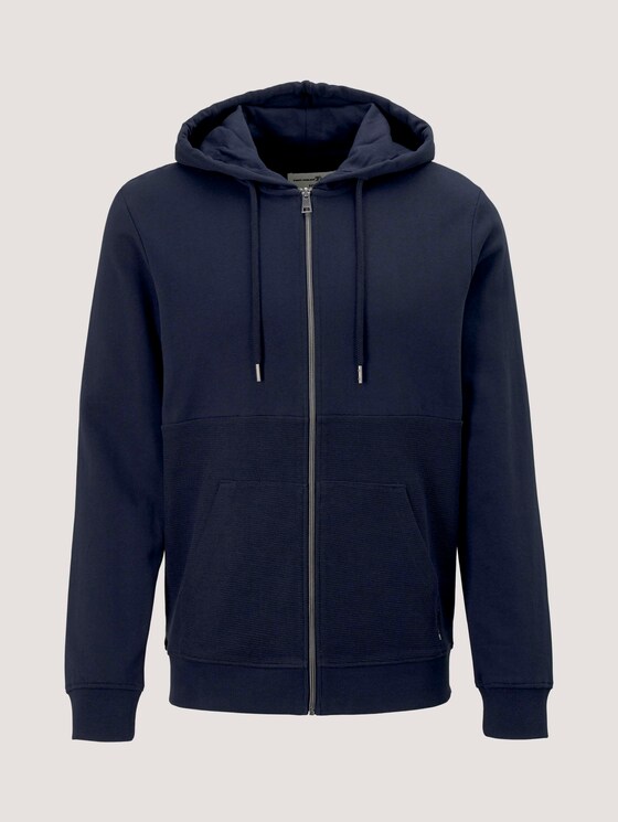 strukturierter Hoodie - Männer - Sky Captain Blue strukturierter Hoodie - Männer - Sky Captain Blue - 7 - TOM TAILOR Denim