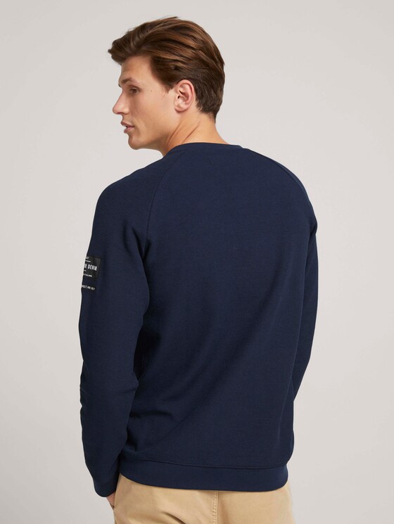 strukturierter Pullover - Männer - Sky Captain Blue strukturierter Pullover - Männer - Sky Captain Blue - 2 - TOM TAILOR Denim