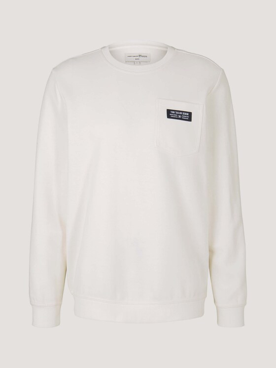 Sweatshirt mit Brusttasche - Männer - Soft Light Beige Sweatshirt mit Brusttasche - Männer - Soft Light Beige - 7 - TOM TAILOR Denim