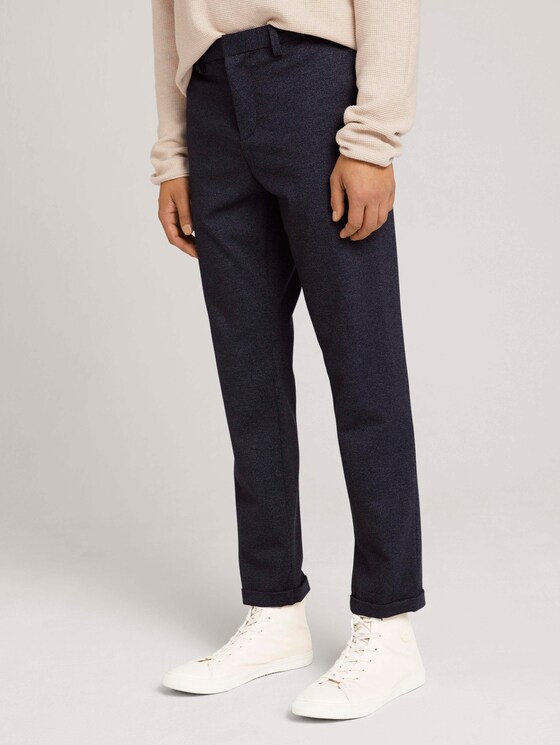 Slim-chinobroek - Mannen - blue grey zig zag structure Slim-chinobroek - Mannen - blue grey zig zag structure - 11 - TOM TAILOR Denim