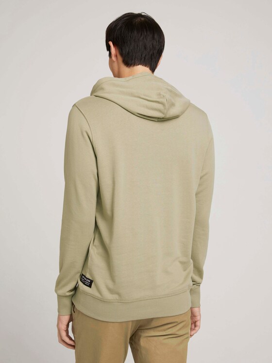 Hoodie mit Print - Männer - Silver Olive Hoodie mit Print - Männer - Silver Olive - 2 - TOM TAILOR Denim