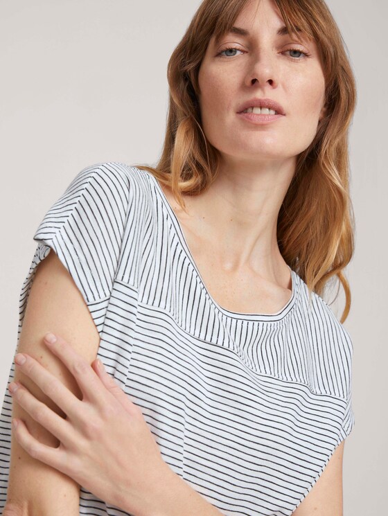 gestreiftes T-Shirt - Frauen - offwhite thin stripes gestreiftes T-Shirt - Frauen - offwhite thin stripes - 10 - TOM TAILOR